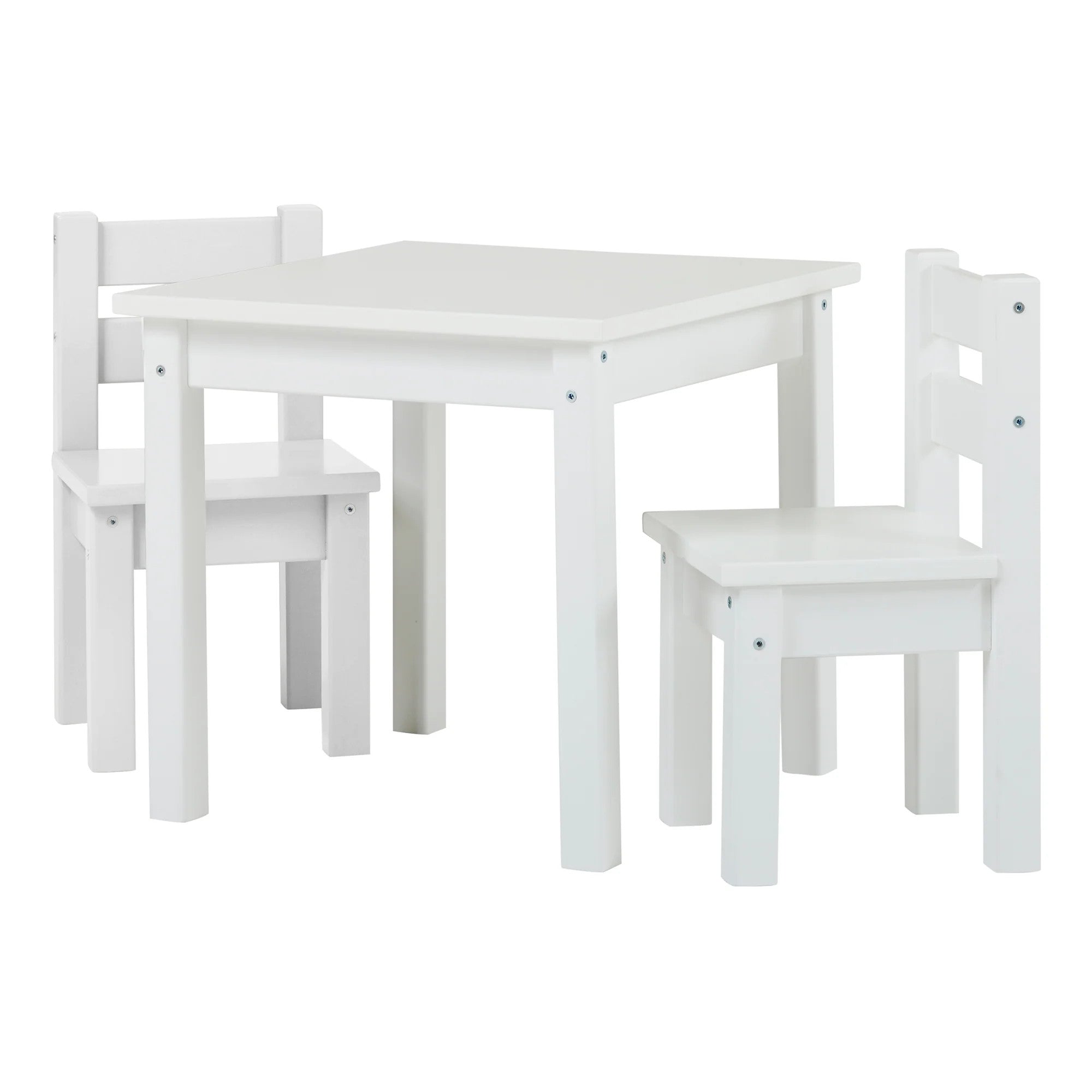 Hoppekids Mads Tisch mit 2 Stühlen Kiefer massiv und MDF