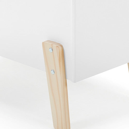 Spielkiste Cameron Vipack Retro-Design mit 3 Fächern aus hochwertigem MDF Holz + Kiefer massiv natur