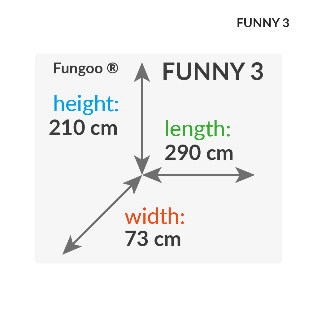 Spielturm mit Rutsche und Kletterwand Fungoo Funny 3