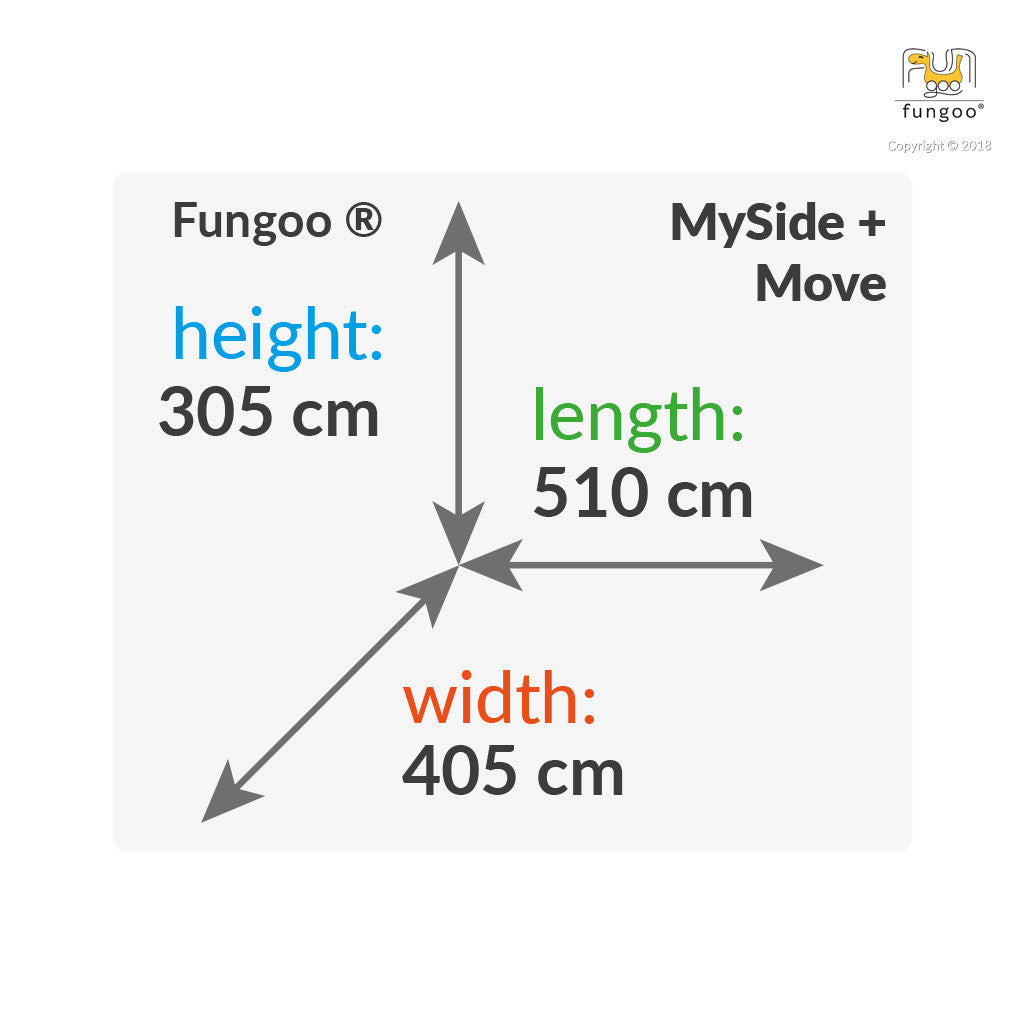 Spielturm Fungoo MySide Move+ inkl. Rutsche, Haus und Doppelschaukel
