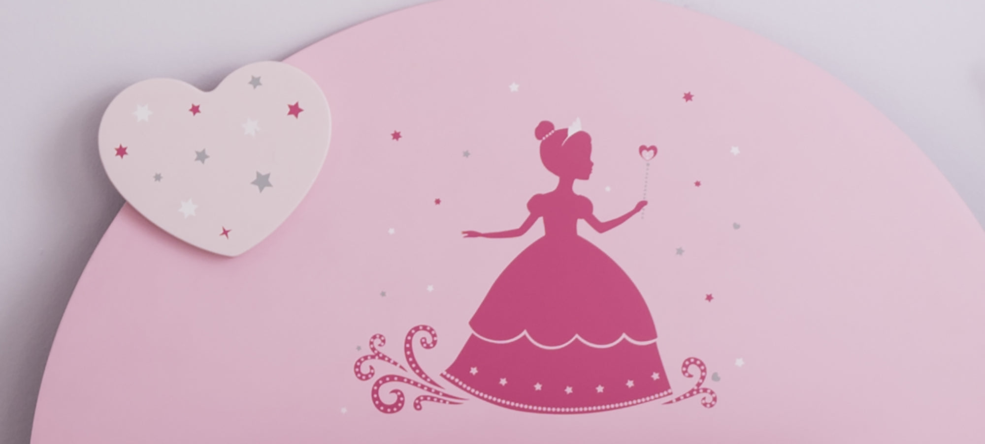 90*190 cm Kinderbett Lotte mit schönem geschwungenen Kopf- und Fußteil weiß - rosa