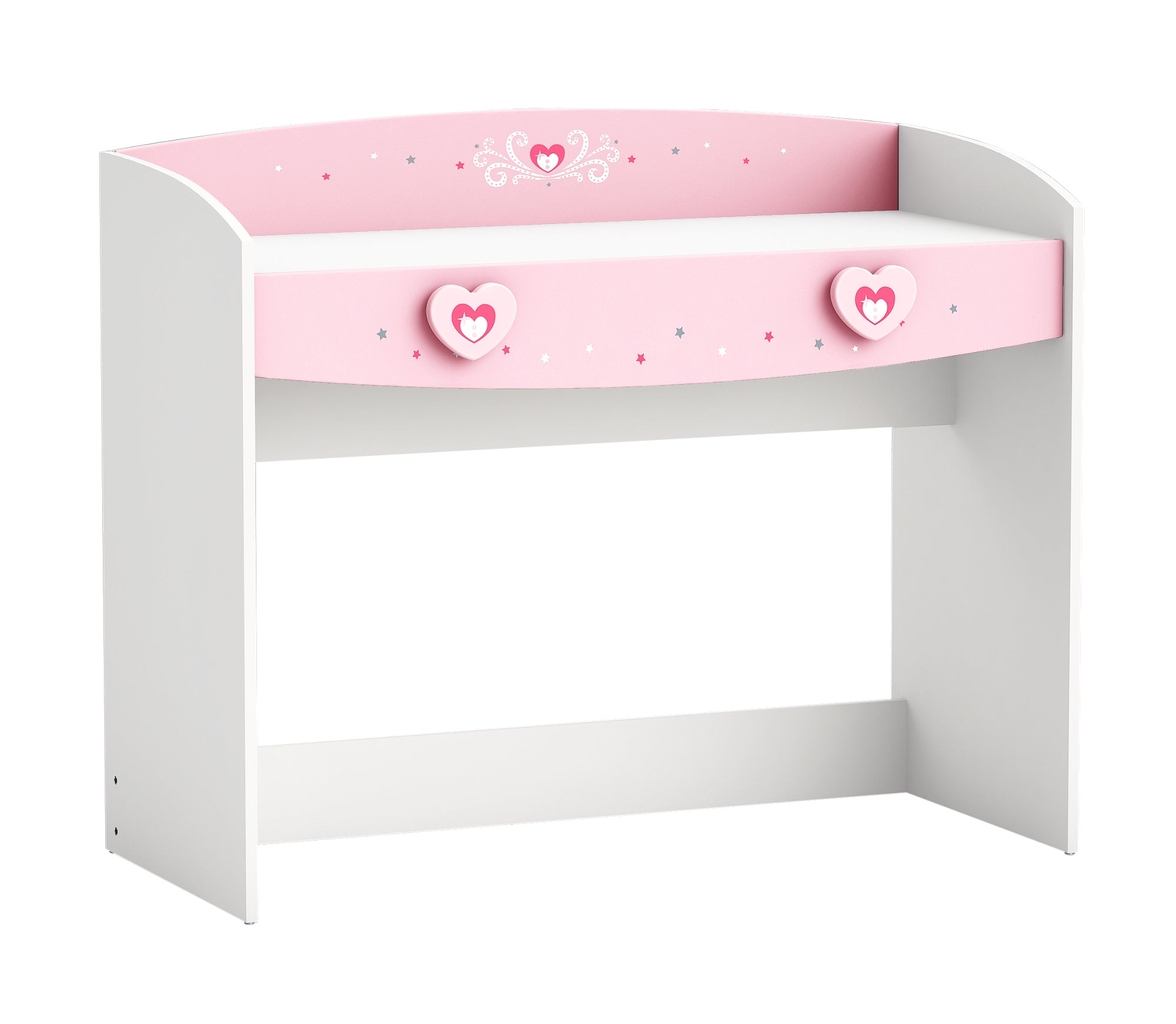 Schreibtisch Lotte 110 x 50 cm weiß - rosa