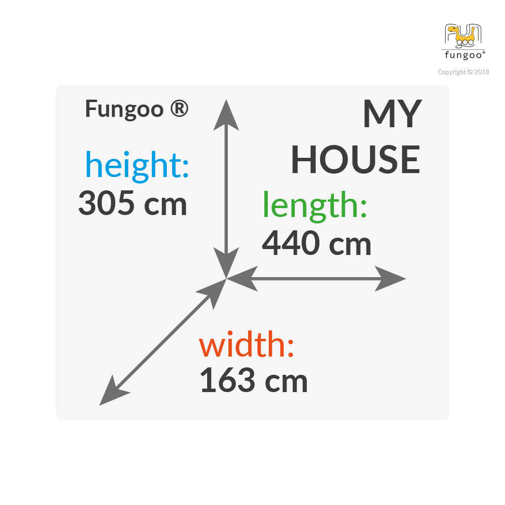 Spielturm Fungoo MyHouse mit Rutsche