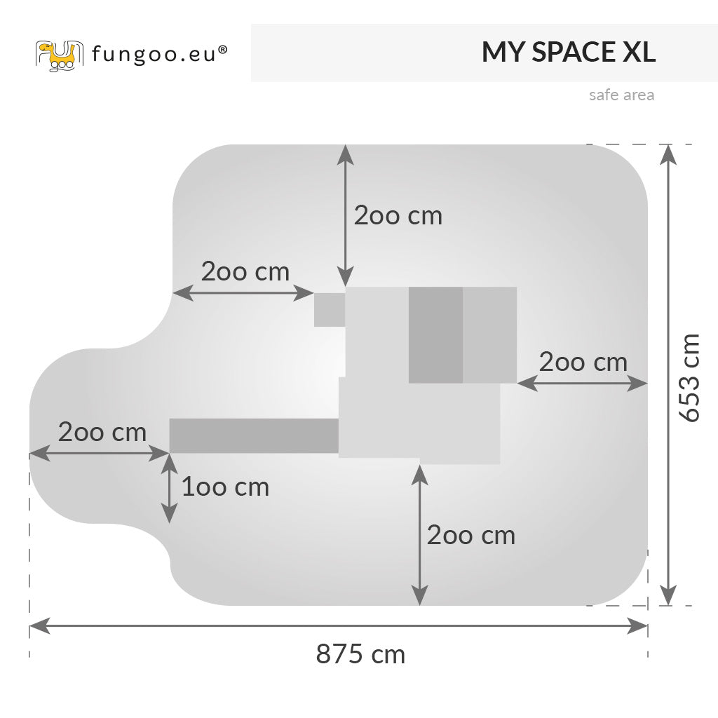 Spielturm Fungoo MySpace XL inkl. Rutsche, Haus und Leiter