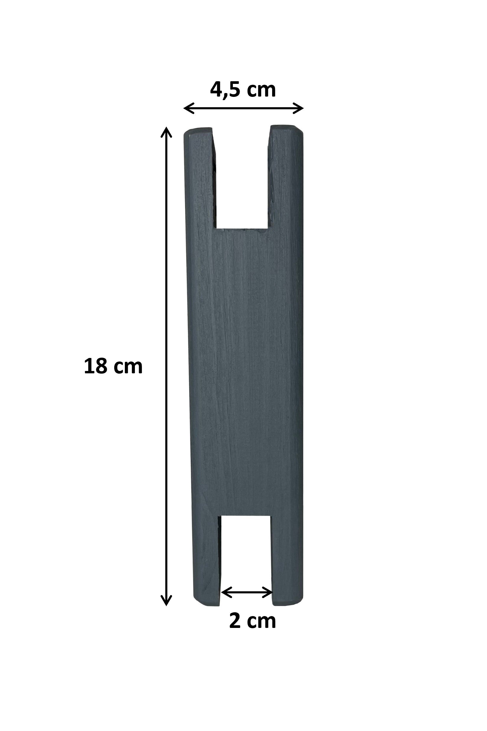 Rausfallschutz grau B 90 cm - H 23,5 cm