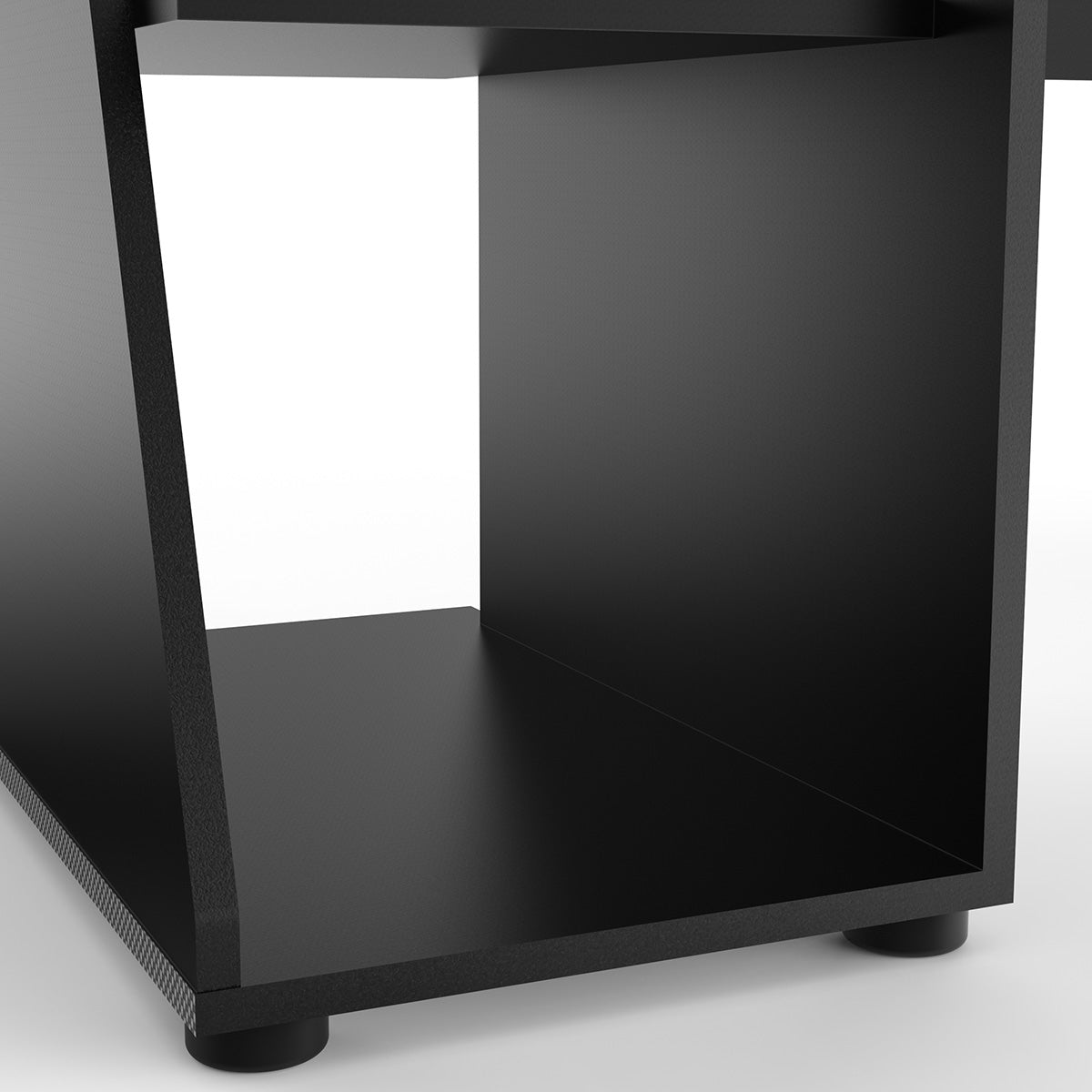 Gamingschreibtisch Univers schwarz / grau 138 x 67 cm mit großer Ablageflächen & Headset-Halterung