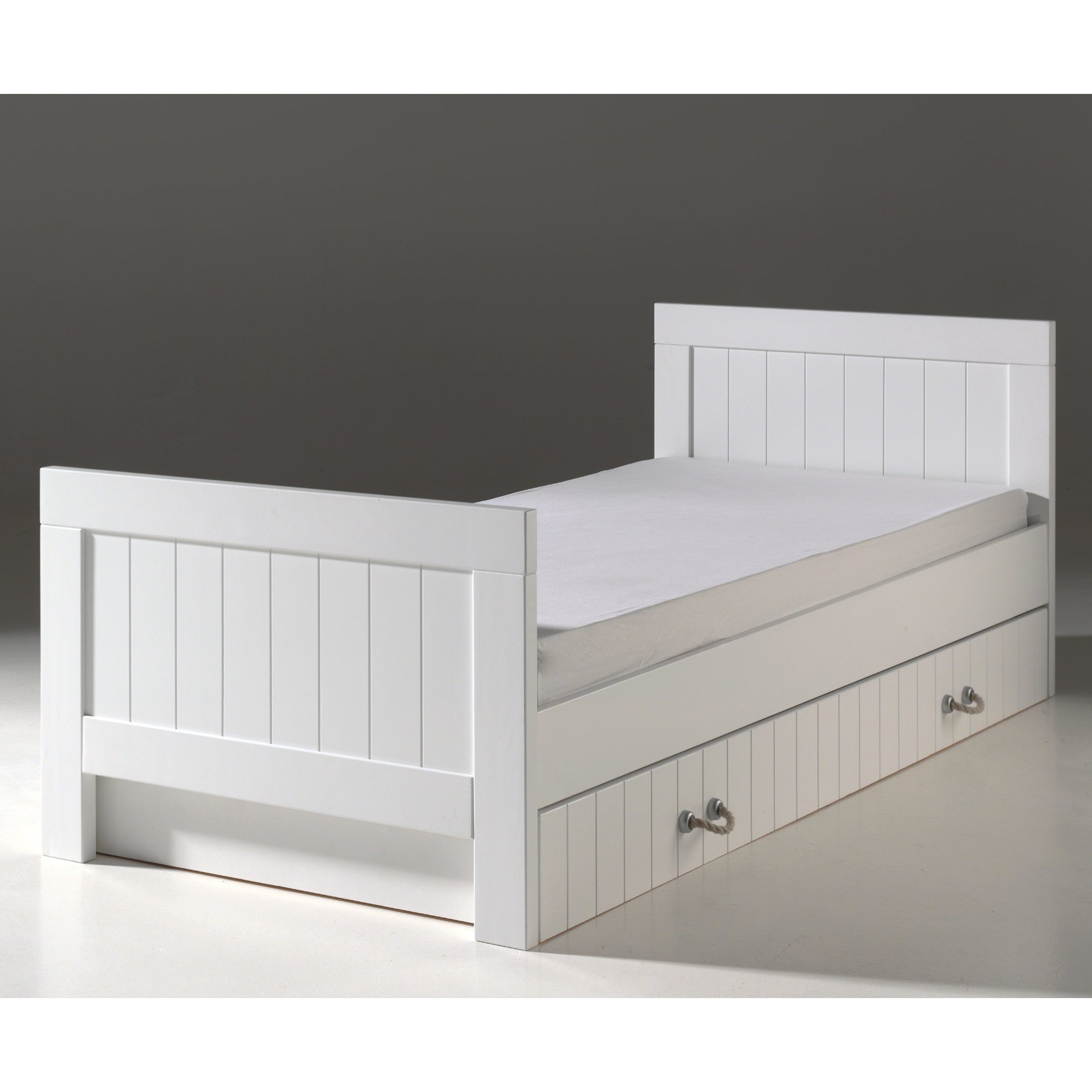 Jugendbett Lee Vipack inkl Bett 90*200 cm + Bettschublade Landhaus-Optik aus hochwertigem MDF Holz