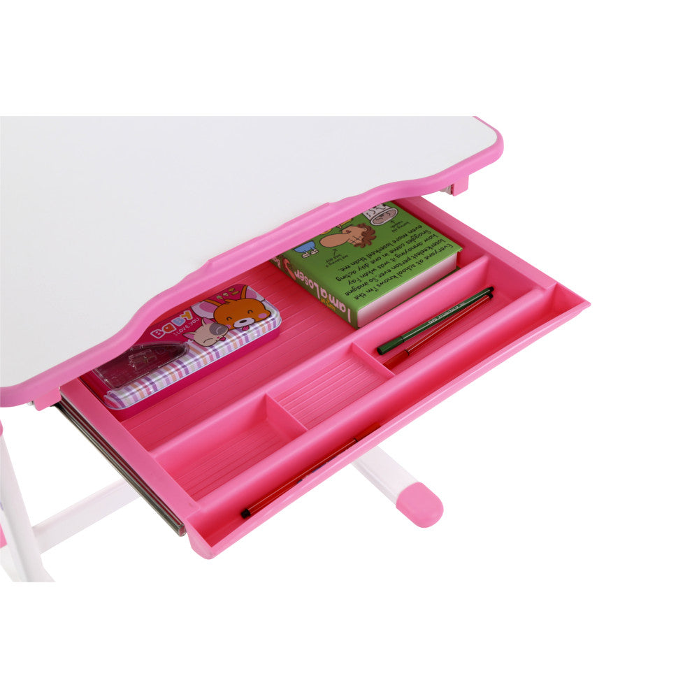 Schreibtischset Evren Vipack inkl Schreibtisch + Stuhl Metallrohrgestell B:70 cm H:54-76 cm T:47,4 cm