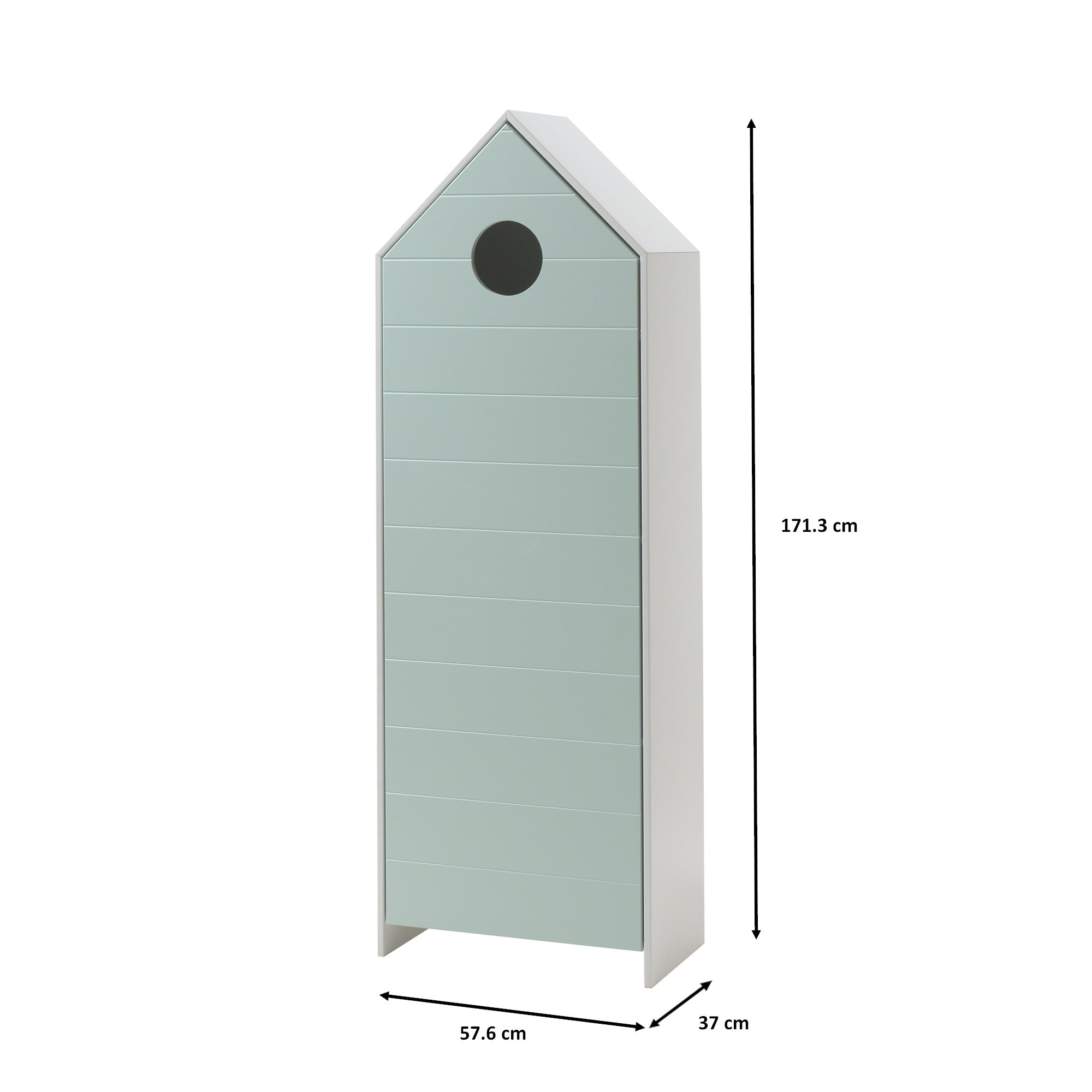 Kleiderschrank Maxi Vipack 1-trg inkl 3 Einlegeböden + Kleiderstange aus hochwertigem MDF in 171 cm