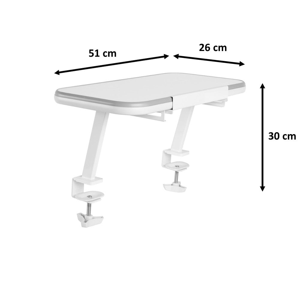 Schreibtischaufsatz Drew Vipack hochwertiges Metallgestell + ABS-Dickkante B: 51cm H: 30cm T: 26cm