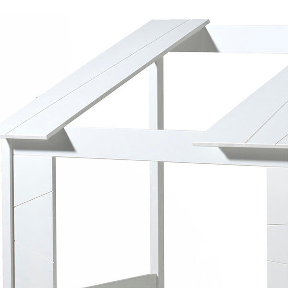 Hausbett Haven Vipack inkl Dachüberbau + Bettschublade Baumhausoptik hochwertiges MDF Holz 90*200 cm
