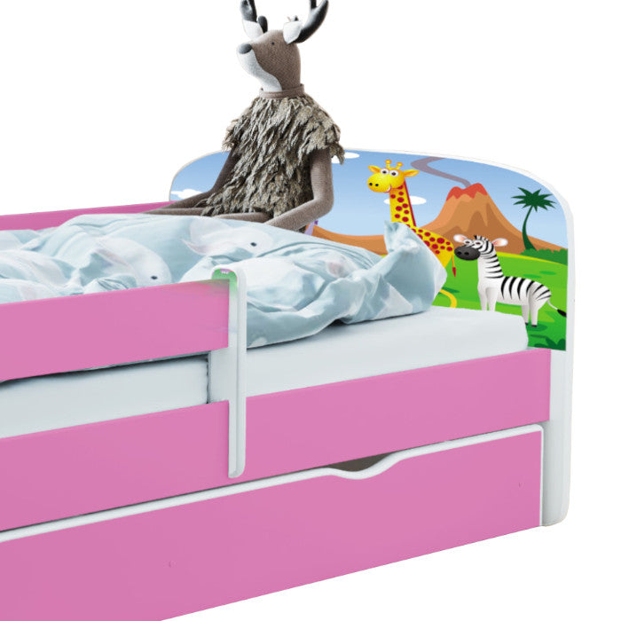 Kinderbett Jona inkl. Rollrost + Matratze + Bettschublade 80*160 cm