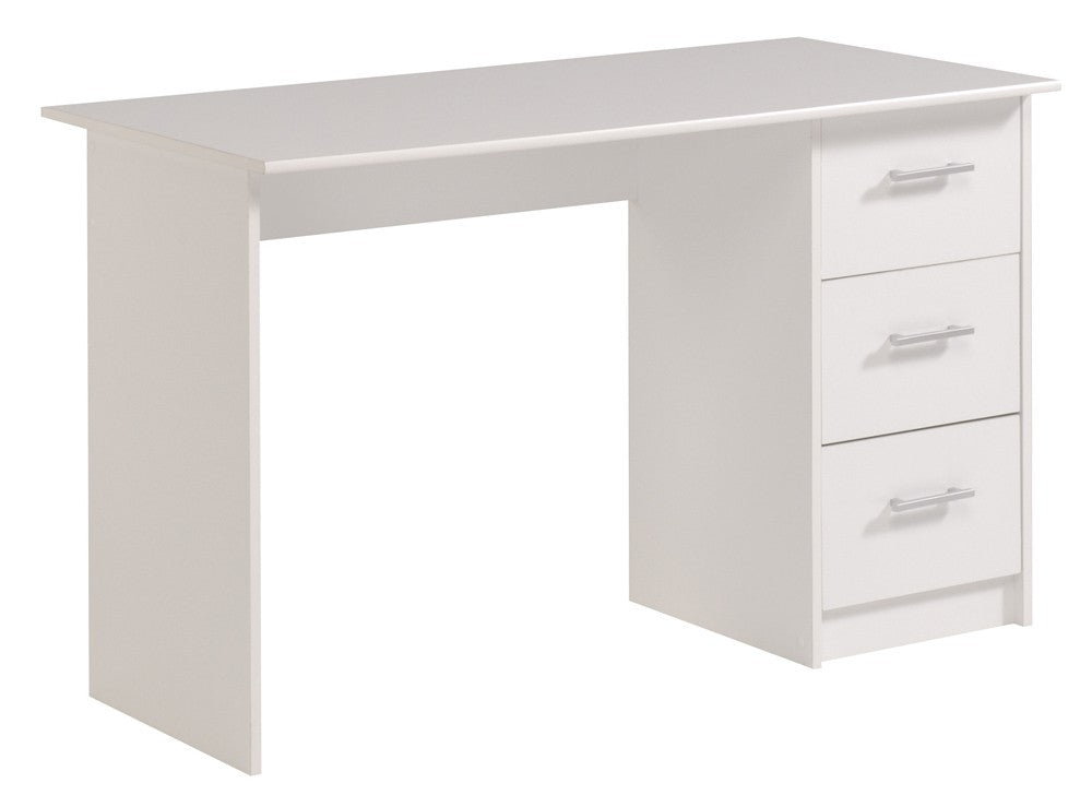 Schreibtisch Infinity mit 3 geräumigen Schubladen 121 x 55 cm Parisot weiß